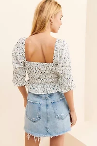 Dress Forum Floral Cinched Blouse