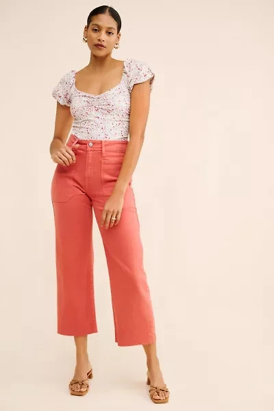 JUST BLACK DENIM High Rise Utility Wide Leg Jeans