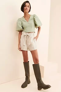 English Factory Exaggerated Puff Sleeve Top