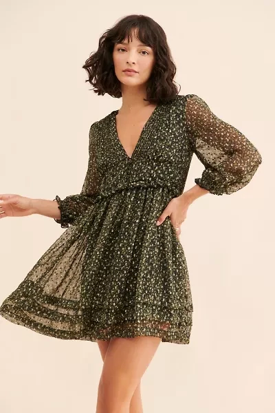 Printed Chiffon Dress