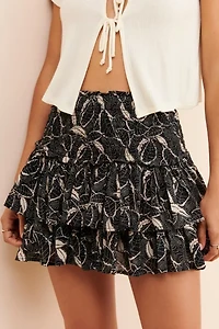 Fiona Tiered Ruffle Mini Skirt
