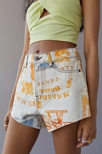 BDG Pitched A-Line Denim Shorts