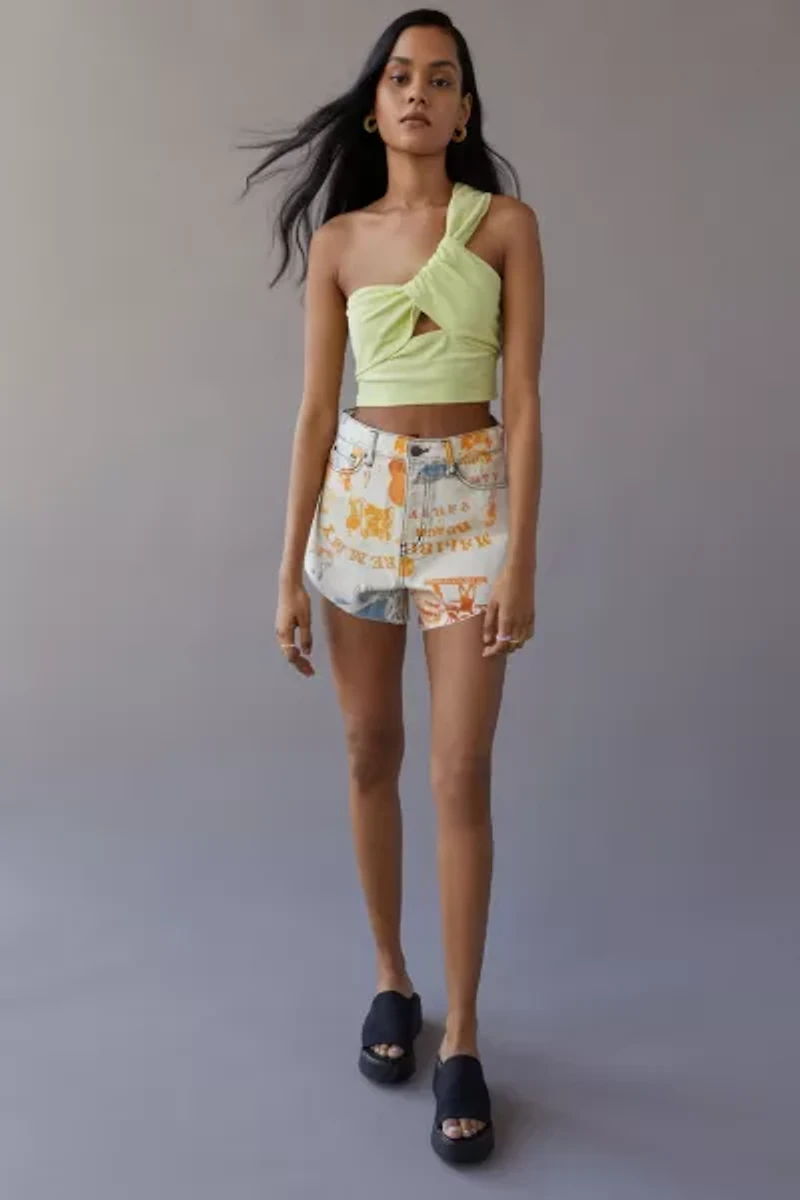 BDG Pitched A-Line Denim Shorts