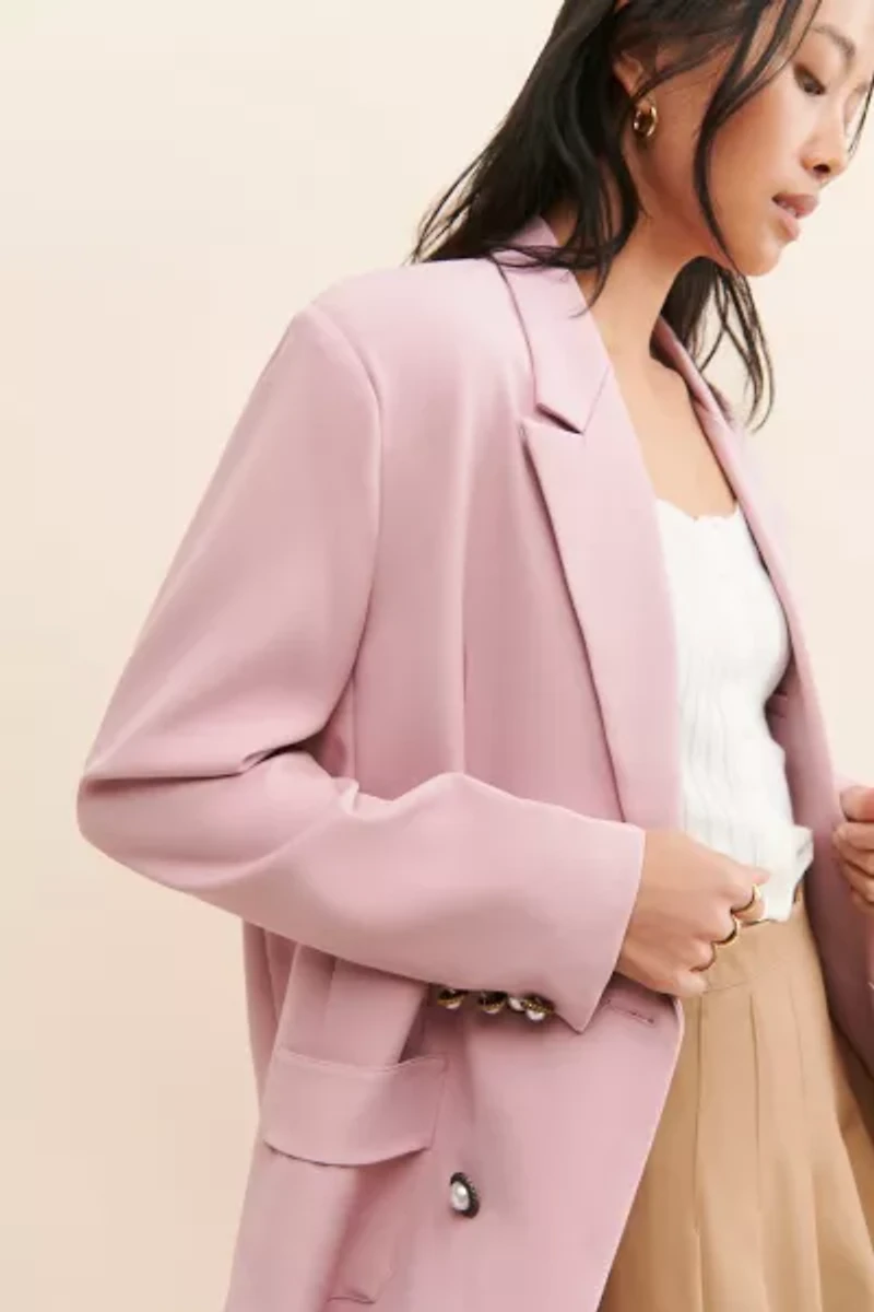 Sister Jane Harlow Faux Pearl Blazer