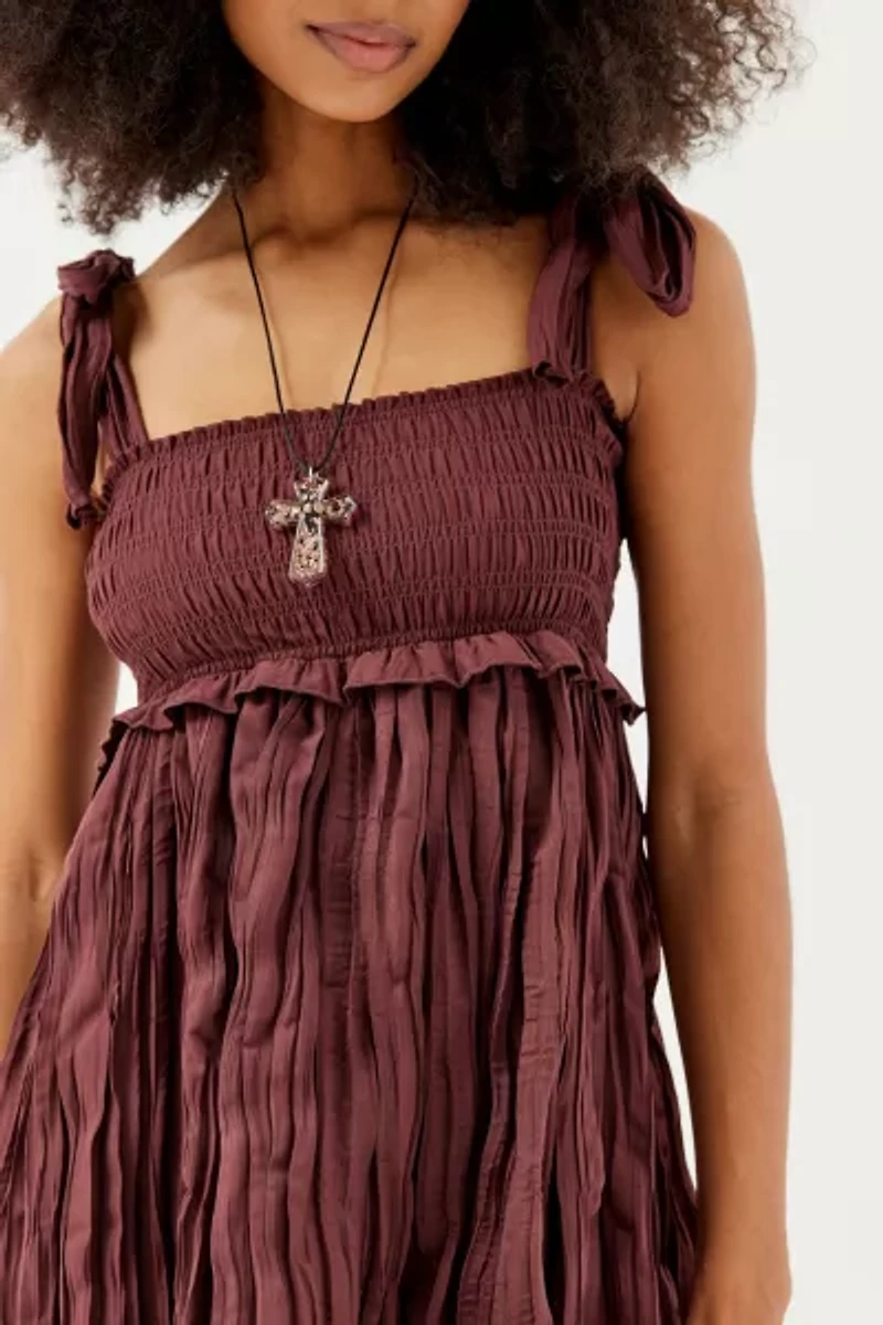 Axel Smocked Mini Dress