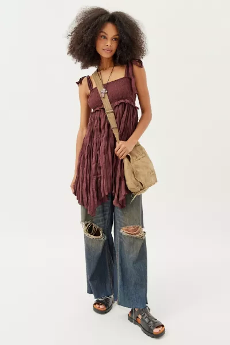 Axel Smocked Mini Dress