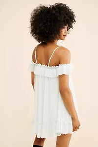 Kimchi Blue Stella Off-The-Shoulder Babydoll Mini Dress