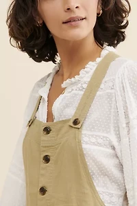 Boho Linen Short Overalls