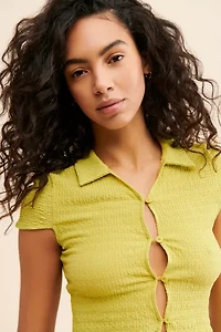 Motel Elva Crinkled Top