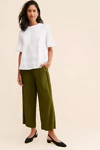 English Factory Boho Pleated Blouse