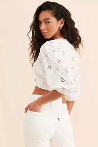 Vero Moda Aja Eyelet Top
