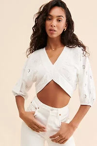 Vero Moda Aja Eyelet Top