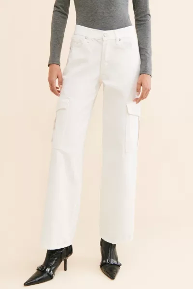 JUST BLACK DENIM Cargo High-Rise Jeans