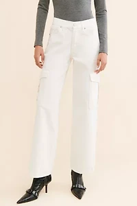 JUST BLACK DENIM Cargo High-Rise Jeans