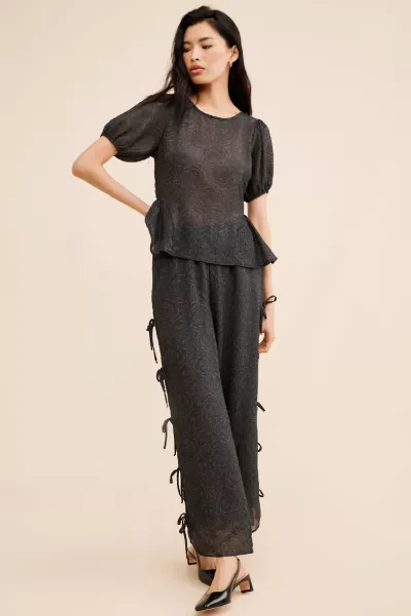 Lisa Says Gah Petra Tie Back Blouse
