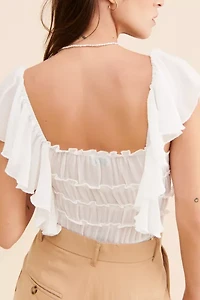 Dress Forum Flutter & Ruffle Bodysuit