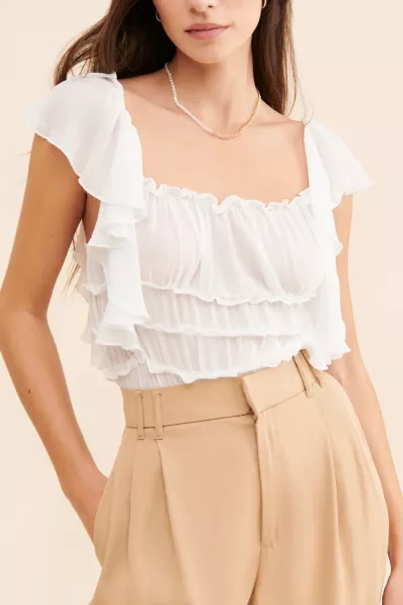 Dress Forum Flutter & Ruffle Bodysuit
