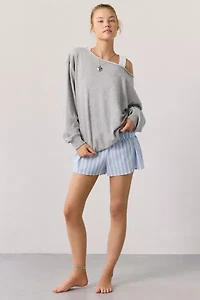 Out From Under Ariana Oversized Off-The-Shoulder Sweatshirt