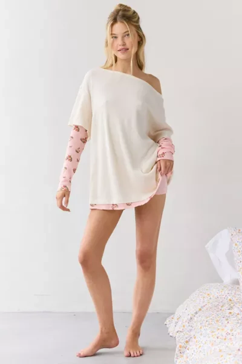 Out From Under Darling Layered Long Sleeve T-Shirt Dress