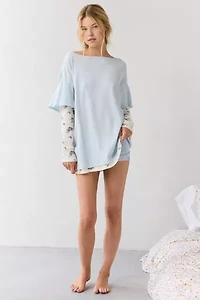 Out From Under Darling Layered Long Sleeve T-Shirt Dress