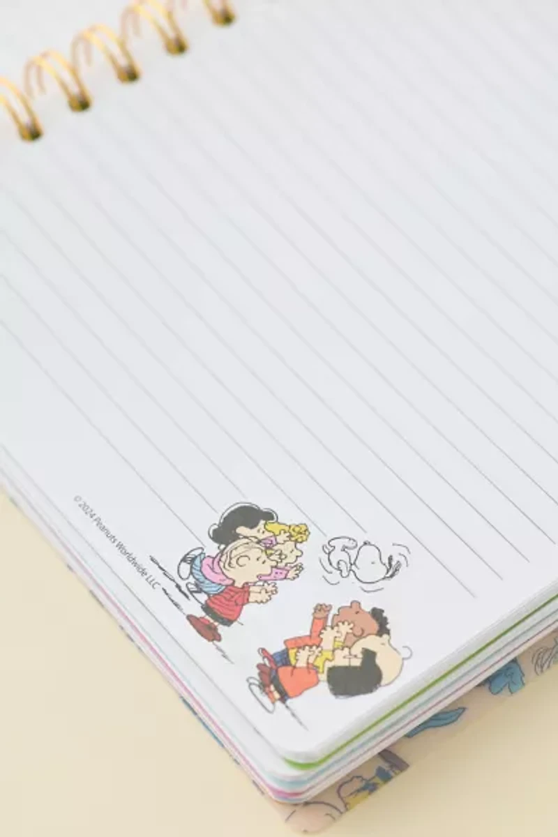 Peanuts Printed 6-Tab Spiral Notebook