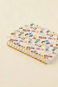 Peanuts Printed 6-Tab Spiral Notebook