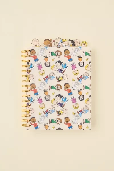 Peanuts Printed 6-Tab Spiral Notebook