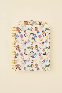Peanuts Printed 6-Tab Spiral Notebook