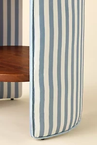 Jane Round Upholstered Storage Nightstand