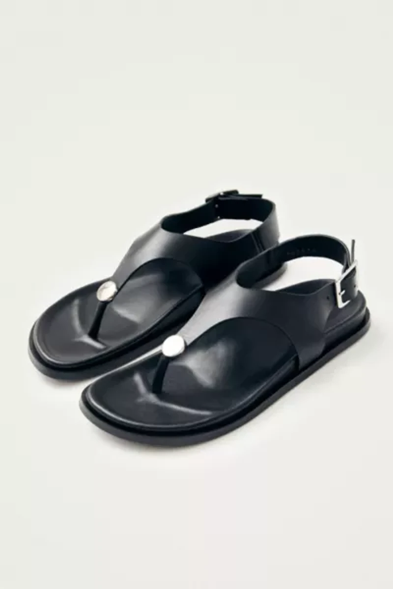 ALOHAS Harbor Leather Studded Thong Sandal