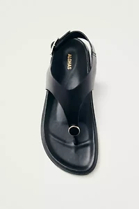 ALOHAS Harbor Leather Studded Thong Sandal
