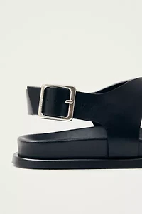 ALOHAS Harbor Leather Studded Thong Sandal