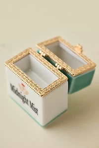 Cigarette Pack Porcelain Pill Case