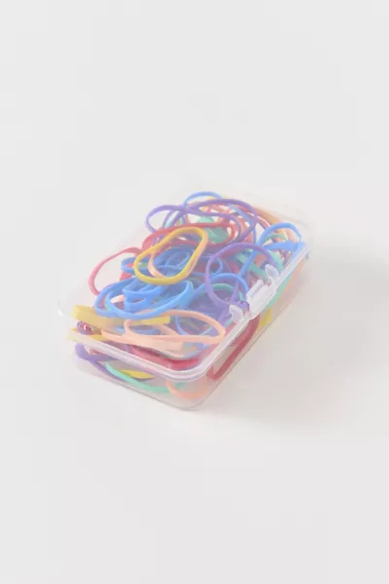 Multicolor Mini Elastics Hair Ties Set