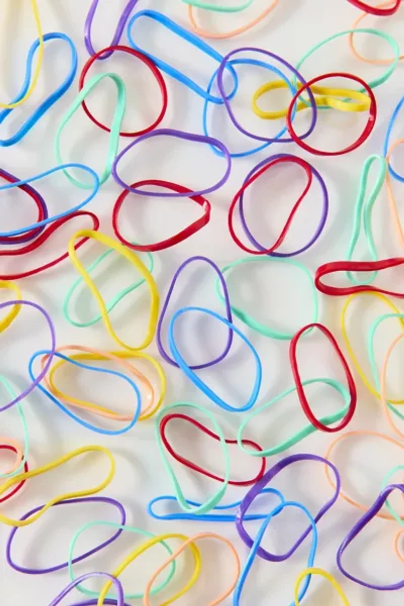 Multicolor Mini Elastics Hair Ties Set