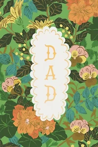 Red Cap Verdant Tribute Father's Day Greeting Card