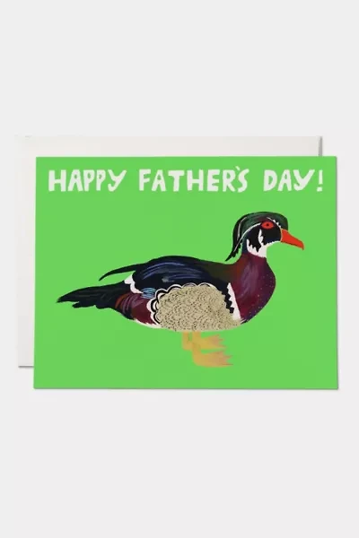 Red Cap Duck Dad Father's Day Greeting Card