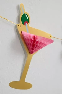 xo, Fetti Martini Cocktail Honeycomb Garland
