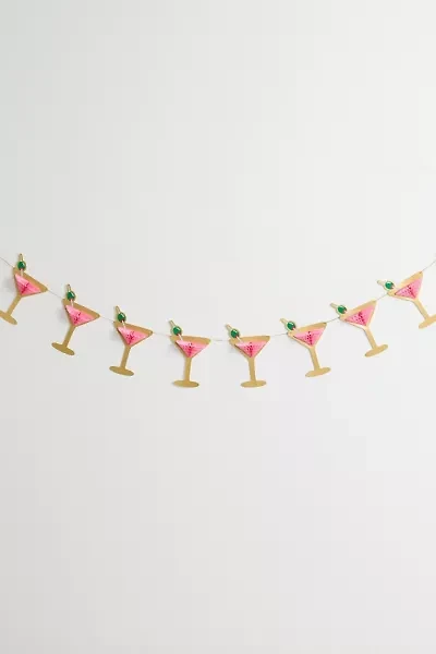 xo, Fetti Martini Cocktail Honeycomb Garland