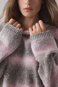 BDG Olivia Ombre Knit Crew Neck Oversized Sweater