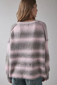 BDG Olivia Ombre Knit Crew Neck Oversized Sweater