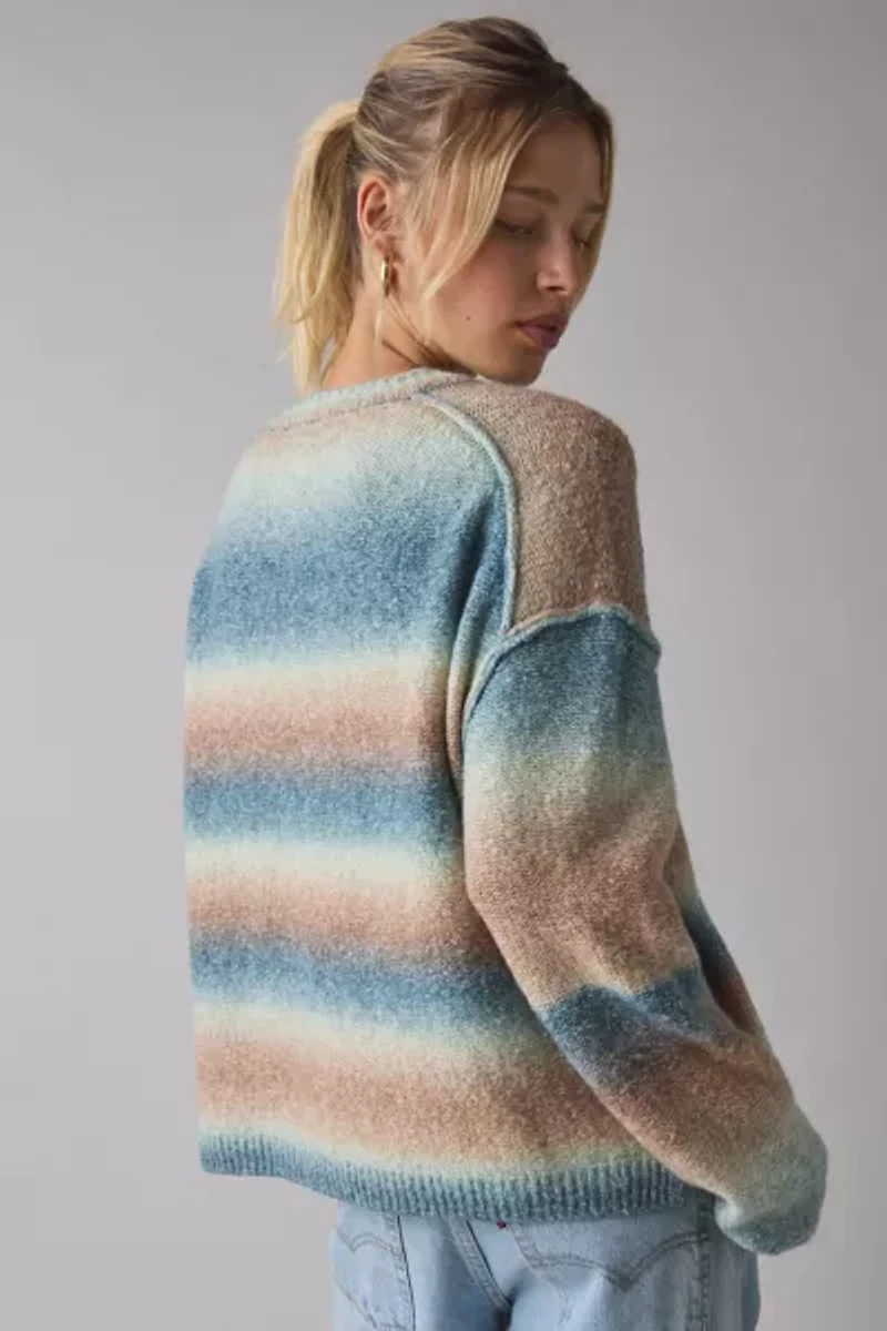 BDG Olivia Ombre Knit Crew Neck Oversized Sweater