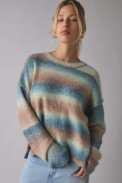BDG Olivia Ombre Knit Crew Neck Oversized Sweater