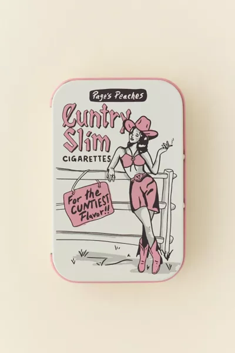 Page’s Peaches Metal Stash Tin