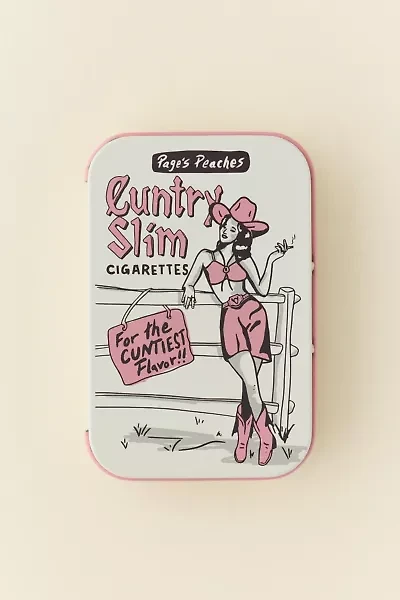 Page’s Peaches Metal Stash Tin