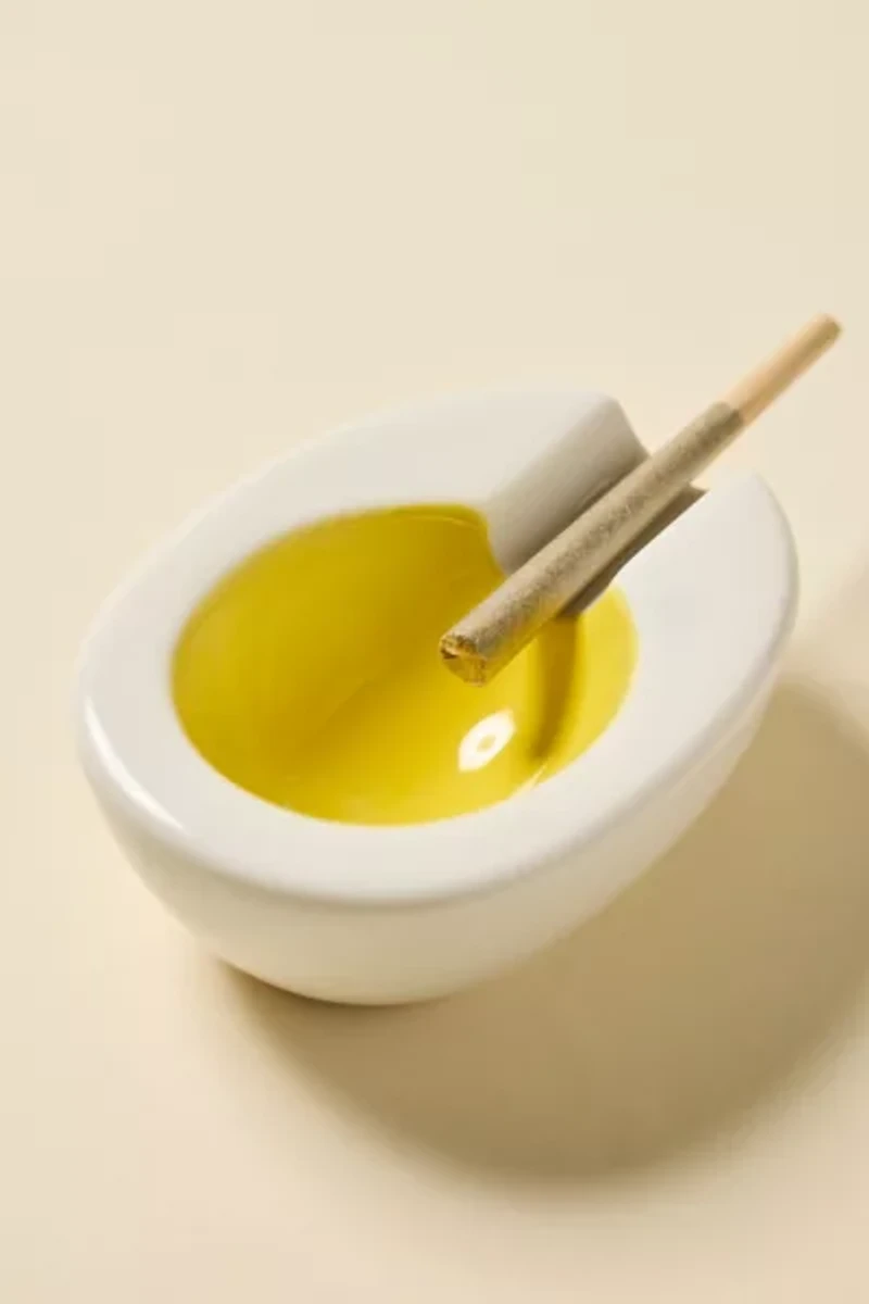 Edie Parker Hard-Boiled Egg Ceramic Ashtray