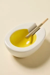 Edie Parker Hard-Boiled Egg Ceramic Ashtray