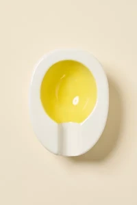 Edie Parker Hard-Boiled Egg Ceramic Ashtray