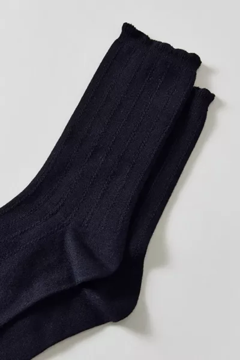 Essential Pointelle Crew Sock