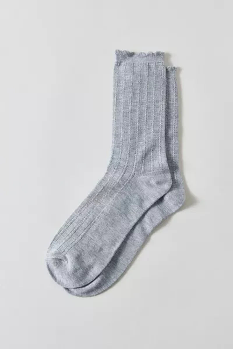 Essential Pointelle Crew Sock